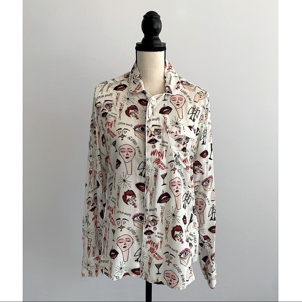 The Standard Multi Print Button Down Shirt *RARE*